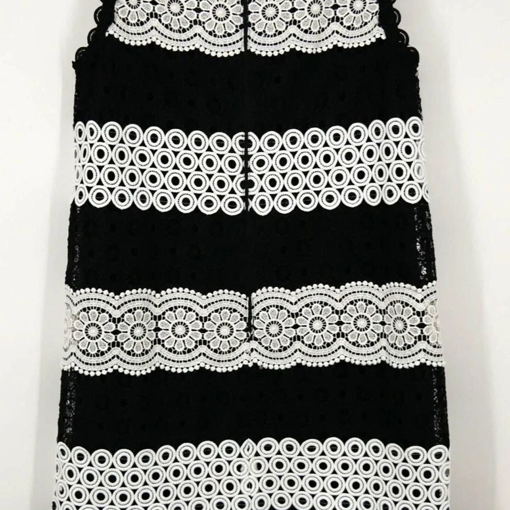 Kate Spade Dot Lace Shift Dress Black and White Lace Dress (New) - Picture 4 of 5